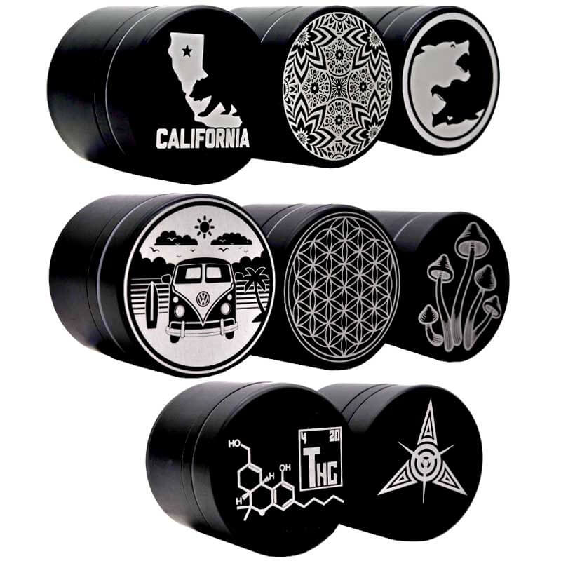 Tahoe Puck Heavy Magnetic Grinder (Made in USA) | 3 Part | 63mm | Assorted Designs - image 3 of 3